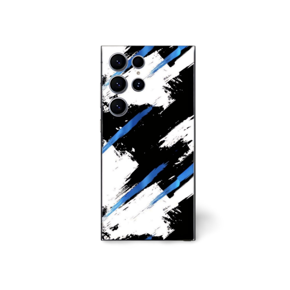 Abstract White & Blue Grunge Texture